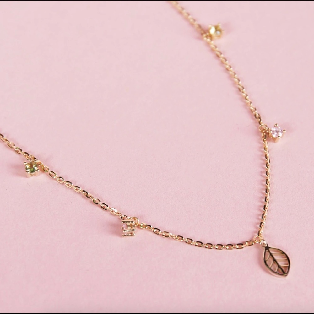 mai accents 9kt gold Foglia Necklace
